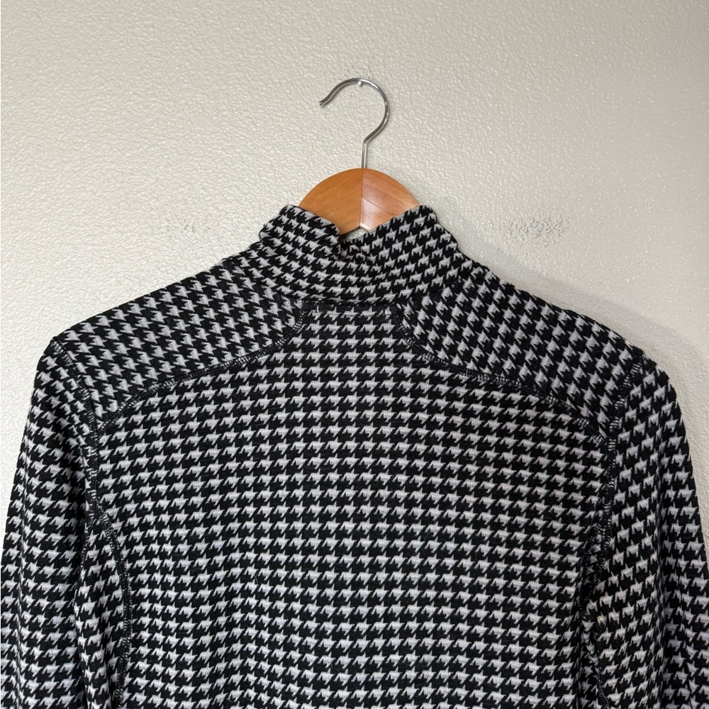 Smartwool Houndstooth Pattern 250 Base Layer Pull… - image 5